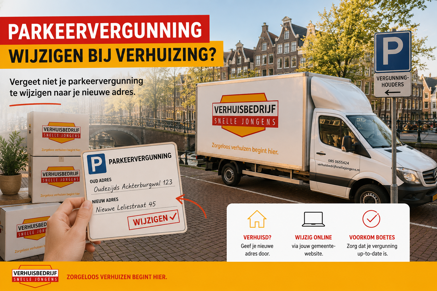 Parkeervergunning wijzigen bij verhuizing